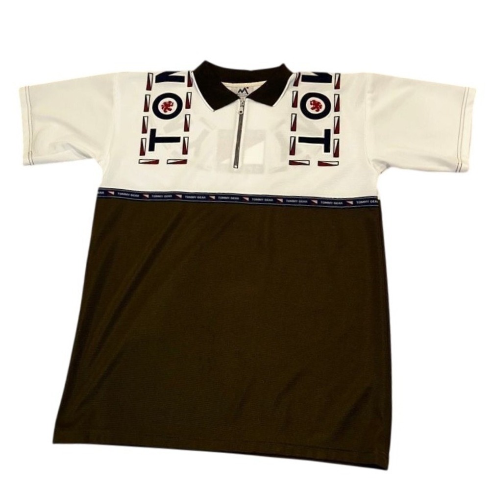 Tommy Sports Vintage Color Block Polo Shirt Sz L Retro 90s Streetwear‎